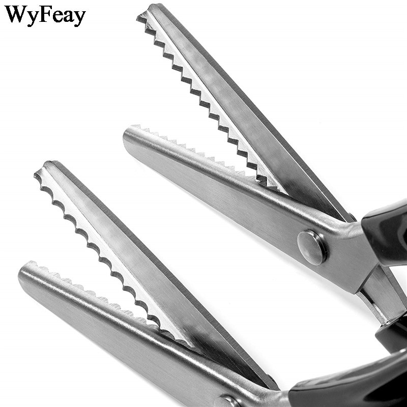 Foarfece pentru roze din oțel inoxidabil, cu mâner confortabil, meșteșuguri profesionale, croitorie, foarfece tăiate în zig-zag, foarfece de cusut, țesătură