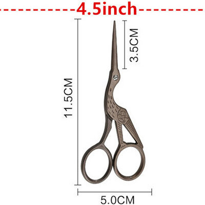 3,5" 4,5" kraana ristpistes retro klassikaline vanaaegne antiiktikandid roostevabast terasest rätsepa-kääride käsitöökangas
