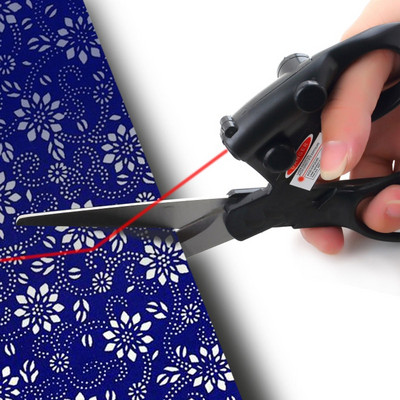 Professional Laser Guided Sewing Scissors DIY Infrared Positioning Laser Stainless Steel Scissors For Needlework Sewing Supplies