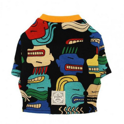 Blúzka pre domáce zvieratá s okrúhlym výstrihom, potlačou, tenká košeľa pre psov s dvoma nohami, jarné súpravy produktov pre domáce zvieratá