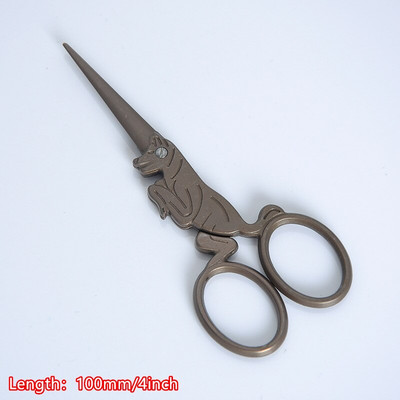 1 buc/lot Foarfece retro pentru produse alimentare inovatoare Titanize Artizanat Antic din oțel inoxidabil Instrument de casă Rezervare resturi Foarfece de cusut