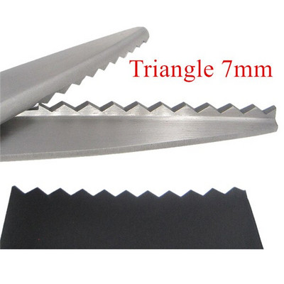 23,5 cm Zig Zag Šūšanas Griešana Drēbju šūšana Drēbnieku griezne Pinking Šķērveida āda Rokdarbu audums Mīkstās rīks Tekstils DENIM DIY