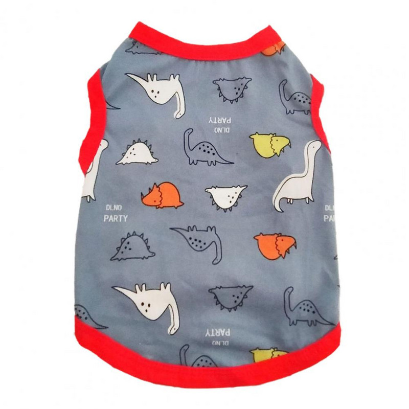 Priedušná vesta pre domáce zvieratá s potlačou, bez rukávov, módna vesta pre šteniatka na letné sady, potreby pre psov, produkty pre domáce zvieratá