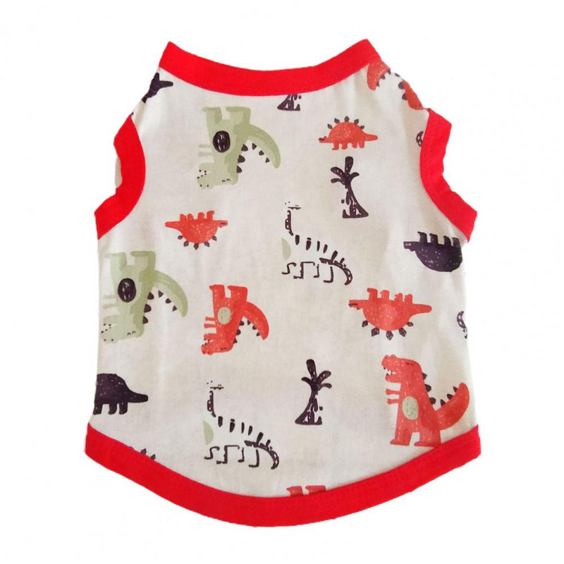 Priedušná vesta pre domáce zvieratá s potlačou, bez rukávov, módna vesta pre šteniatka na letné sady, potreby pre psov, produkty pre domáce zvieratá