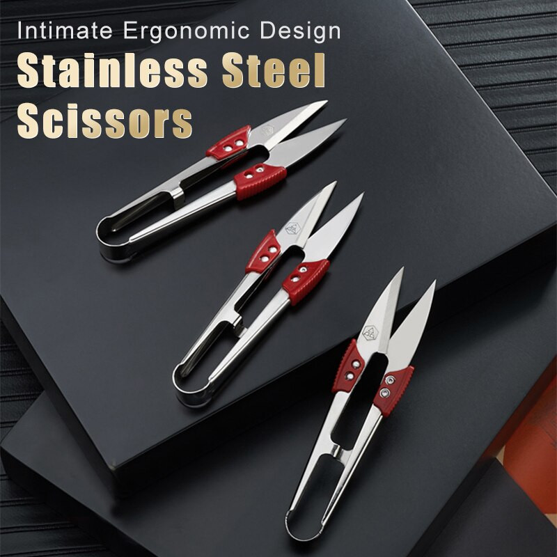 5/10/20 vnt U siūlų žirklės nerūdijančio plieno siūlų žirklės Pjovimo siuvimo žirklės kryžminio dygsnio žirklės siuvinėjimo žirklės Costura