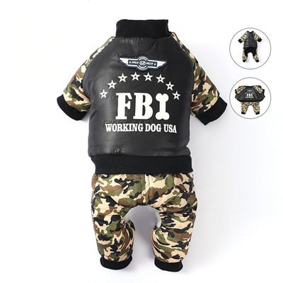 Zimné zahusťovacie chladivé teplé oblečenie pre domáce zvieratá, maskovacie oblečenie pre šteniatka, sada značkového oblečenia pre psov, oblečenie pre domáce zvieratá