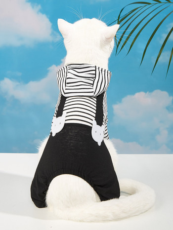 1. Ολόσωμη φόρμα με κουκούλα σκύλου για μικρό σκύλο γάτα κουτάβι Rhinestone Crown Soft Velvet χειμωνιάτικη κουκούλα Πιτζάμες Αθλητικά ρούχα J