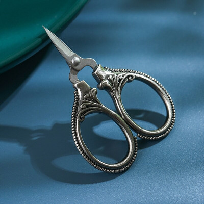 6 cm mini retro vreckové nožnice, starožitné nite, rezačka, vintage vyšívanie, krížikový steh, šitie, nehrdzavejúca oceľ