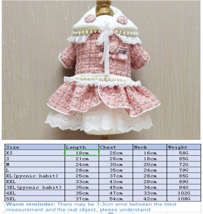 Sügis- ja talvetalv 2020 uus moebränd väike aroomipalee luksuslikud lemmikloomariided, roosa seelik, koeramüts, küüliku kõrvavillane klamber c