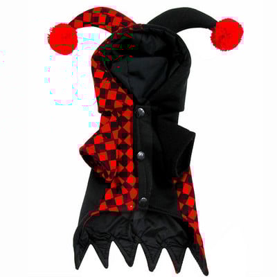 Halloweenske oblečenie pre domáce zvieratá, klaun, plyšový roztomilý klaun, Joker, kostým pre psa, Joker, kostým pre roztomilého psa a mačku, vianočnú párty, cosplay