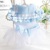 Koerariided Kevad- ja Suvised õhukesed kasside printsesskleit hulgimüük Pengpeng Väikese koera Teddy Lemmikkoera riided