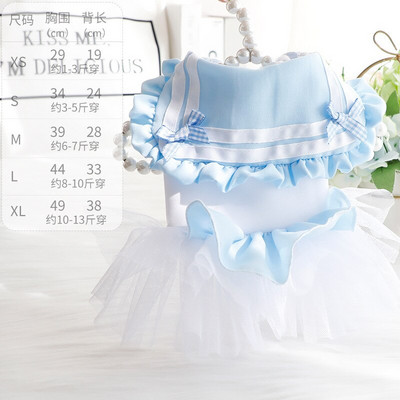 Koerariided Kevad- ja Suvised õhukesed kasside printsesskleit hulgimüük Pengpeng Väikese koera Teddy Lemmikkoera riided