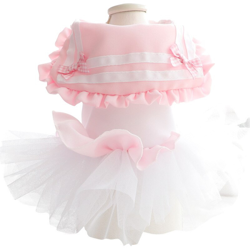 Koerariided Kevad- ja Suvised õhukesed kasside printsesskleit hulgimüük Pengpeng Väikese koera Teddy Lemmikkoera riided