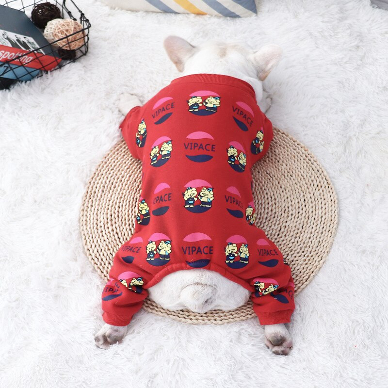 Salopetă pentru câini din fleece moale Haina pentru câini de iarnă Pijamale pentru cățeluș mic Ținute pentru animale de companie Hanorac pentru câini Îmbrăcăminte Yorkie shih tzu