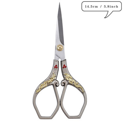 Vintage nožnice Antique Retro nožnice Vyšívanie Látkové vyšívanie Krížikový steh Vyšívanie Šitie nožnice Krajčírske nožnice DIY