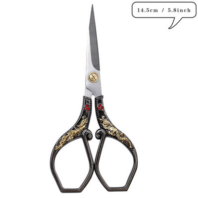 Vintage nožnice Antique Retro nožnice Vyšívanie Látkové vyšívanie Krížikový steh Vyšívanie Šitie nožnice Krajčírske nožnice DIY