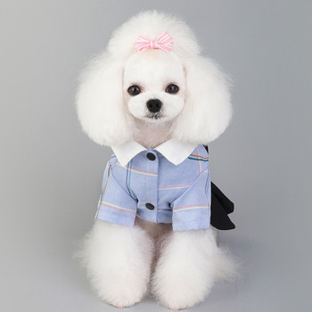 Красиво куче Облекло за домашни любимци Пролет и лято Нови дрехи за кучета Дрехи за двойка Студентски костюм Теди Бишон Хироми Облекло S-2XL