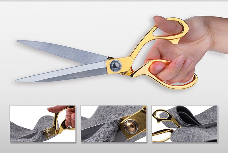 Foarfece de cusut profesionale croitorie țesătură ac foarfece de tăiere cu fir din oțel inoxidabil ascuțite nu rănesc mâinile