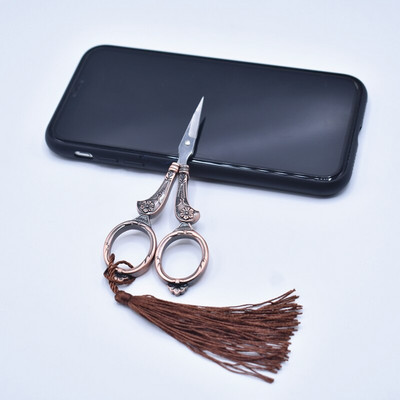 Retro žirklių rinkinys Išskirtinės vintažinės žirklės + adatos laikymo vamzdelis + yla + sriegis + antpirštis, siuvinėjimas, siuvimo žirklės, siuvimo reikmenys