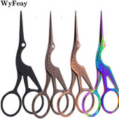 Retro daru szájolló keresztszemes antik gólya Vintage madárvarró olló horgászat rozsdamentes acél cérna vágó szövet