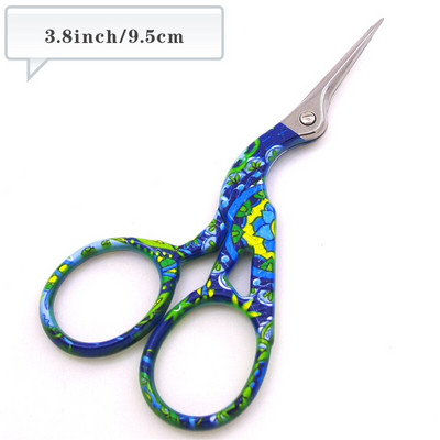 Retro daru szájolló keresztszemes antik gólya Vintage madárvarró olló horgászat rozsdamentes acél cérna vágó szövet