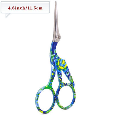 Retro daru szájolló keresztszemes antik gólya Vintage madárvarró olló horgászat rozsdamentes acél cérna vágó szövet