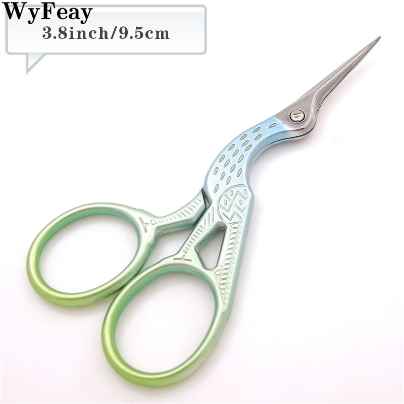 Retro daru szájolló keresztszemes antik gólya Vintage madárvarró olló horgászat rozsdamentes acél cérna vágó szövet