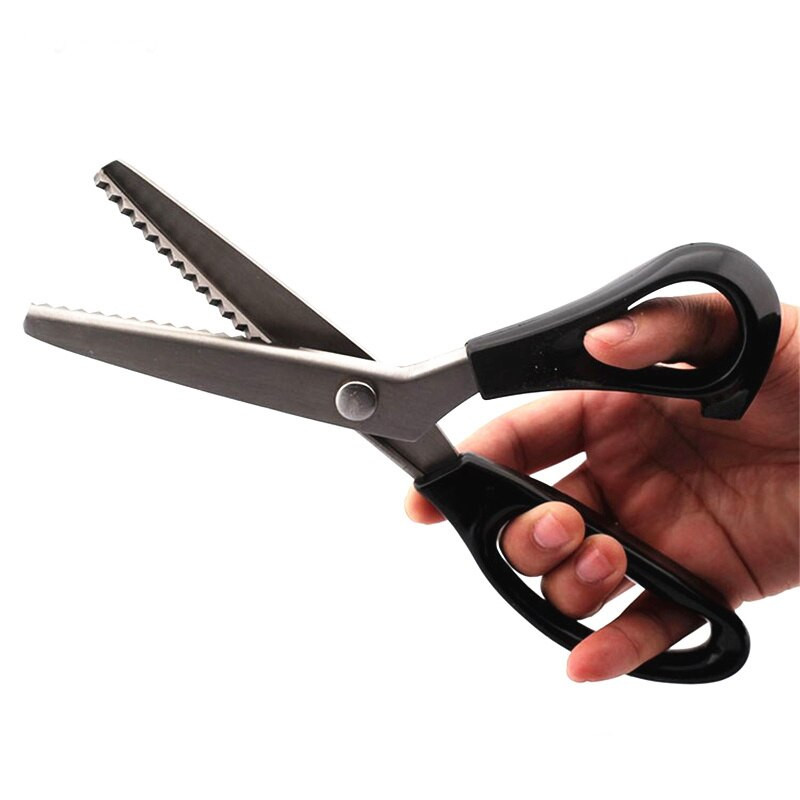 Siuvimo pjūvis 23,5 cm Zig Zag siuvimo siuvėjas Oda Rankdarbiai Audinio kirpimo žirkliniai tekstilės DENIM „pasidaryk pats“ apmušalų įrankis