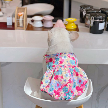 MPK Νέας σειράς Φούστα σκυλιών Ανοιξιάτικη και Καλοκαιρινή Sling Λεπτό Φόρεμα Όμορφο φλοράλ φόρεμα