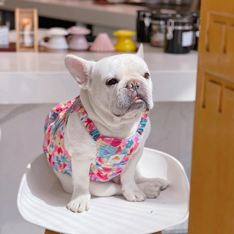 MPK New Series Dog Fusta Primavara Si Vara Sling Rochie Subtire Pretty Floral Dress