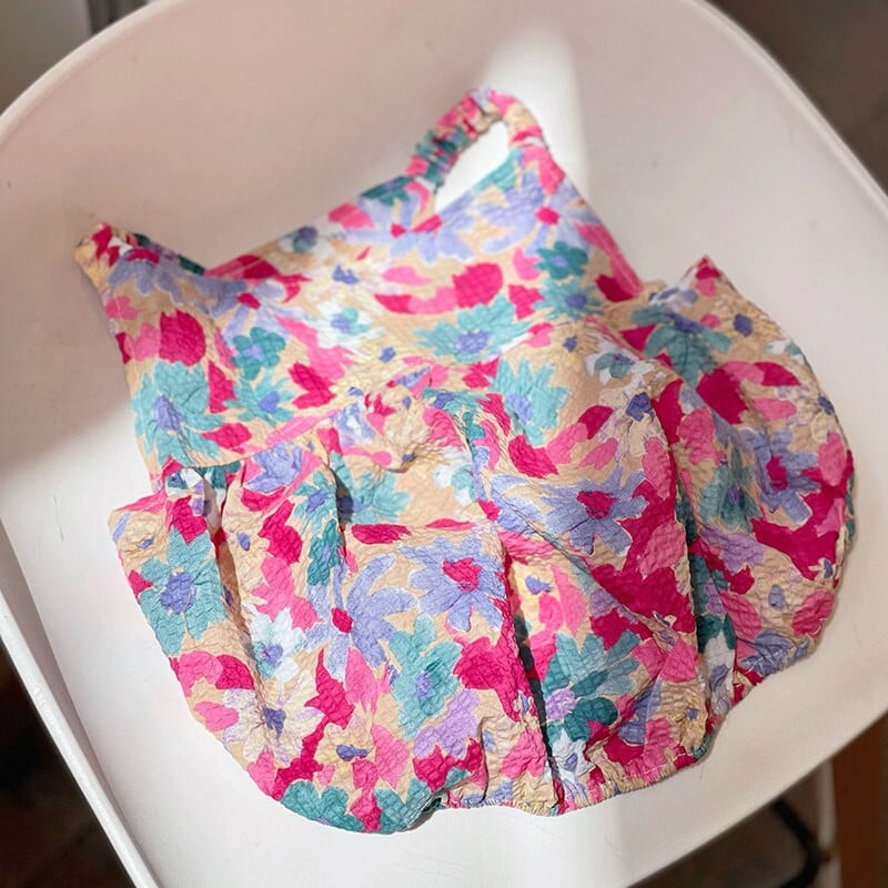 MPK New Series Dog Fusta Primavara Si Vara Sling Rochie Subtire Pretty Floral Dress