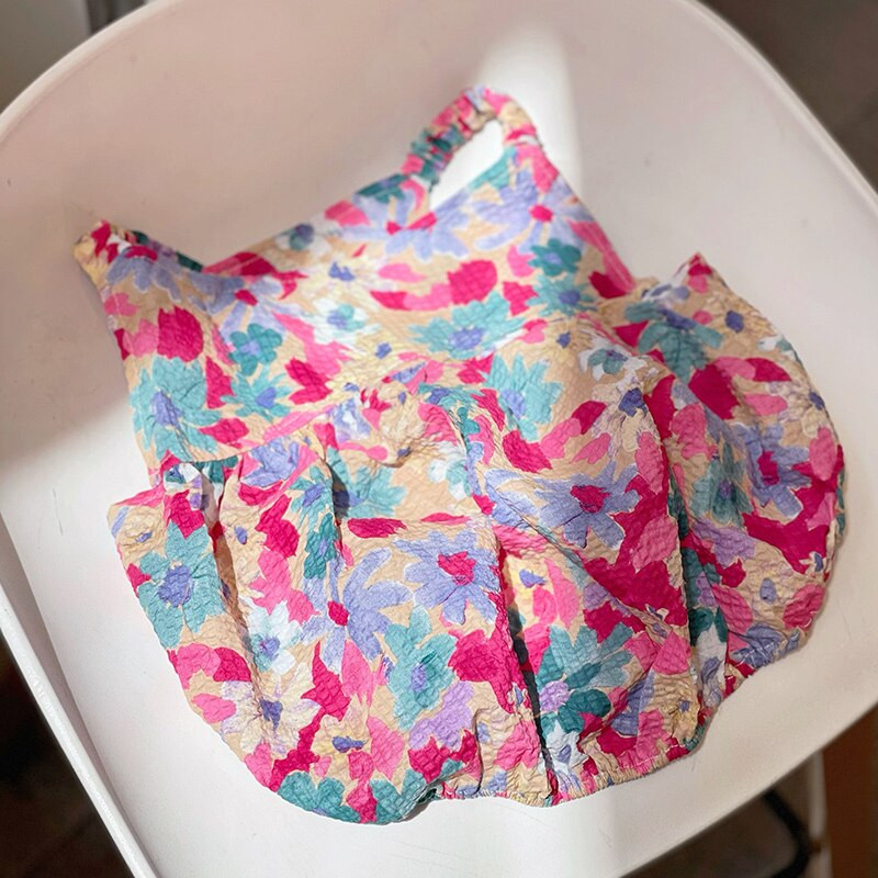 MPK New Series Dog Fusta Primavara Si Vara Sling Rochie Subtire Pretty Floral Dress