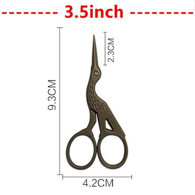 3,5-tolline 4,5-tolline kraana ristpistes Retro klassikaline vanaaegne antiikne peen tikandid Õmblusrätsep Käärid Käsitöö DIY Kodukangas