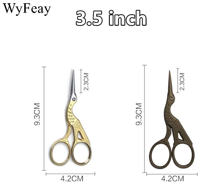 3,5-tolline 4,5-tolline kraana ristpistes Retro klassikaline vanaaegne antiikne peen tikandid Õmblusrätsep Käärid Käsitöö DIY Kodukangas