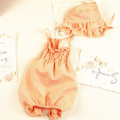 Haine pentru animale de companie, primăvară, vară, pisică, câine, salopetă, cu pălărie, set drăguț, pisicuță, cățeluș, îmbrăcăminte în carouri