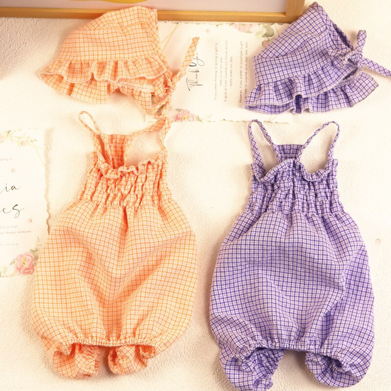 Haine pentru animale de companie, primăvară, vară, pisică, câine, salopetă, cu pălărie, set drăguț, pisicuță, cățeluș, îmbrăcăminte în carouri