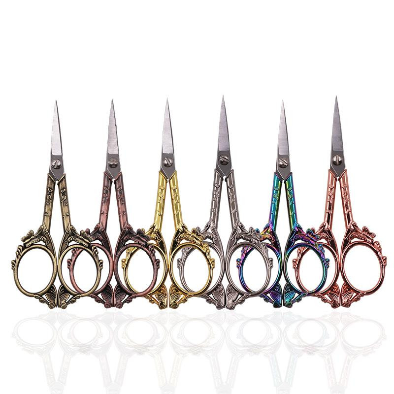 Roostevabast terasest vintage käärid õmbluskanga lõikurid tikandid käärid rätsepa käärid kääride tööriistad õmbluskääride jaoks