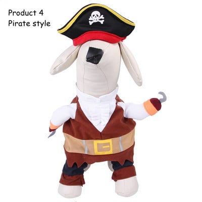 Halloween Pet Dog Cosplay Jazdecký outfit Párty Cosplay Oblečenie Vtipné Vianočné Psie Kostýmy Festival Mačka Pes Fotografické Rekvizity S~XL