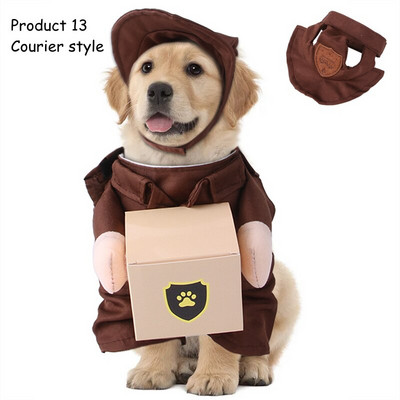 Halloween Pet Dog Cosplay Jazdecký outfit Párty Cosplay Oblečenie Vtipné Vianočné Psie Kostýmy Festival Mačka Pes Fotografické Rekvizity S~XL