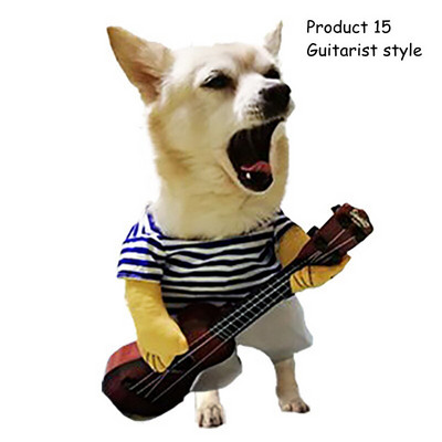 Halloween Pet Dog Cosplay Jazdecký outfit Párty Cosplay Oblečenie Vtipné Vianočné Psie Kostýmy Festival Mačka Pes Fotografické Rekvizity S~XL