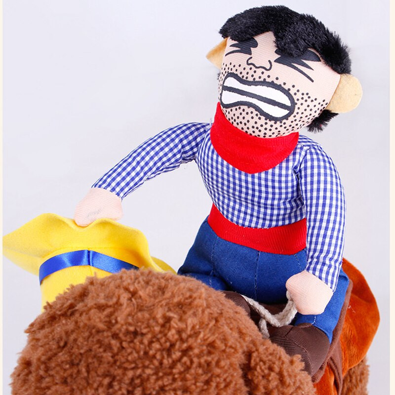 Halloween Pet Dog Cosplay Jazdecký outfit Párty Cosplay Oblečenie Vtipné Vianočné Psie Kostýmy Festival Mačka Pes Fotografické Rekvizity S~XL