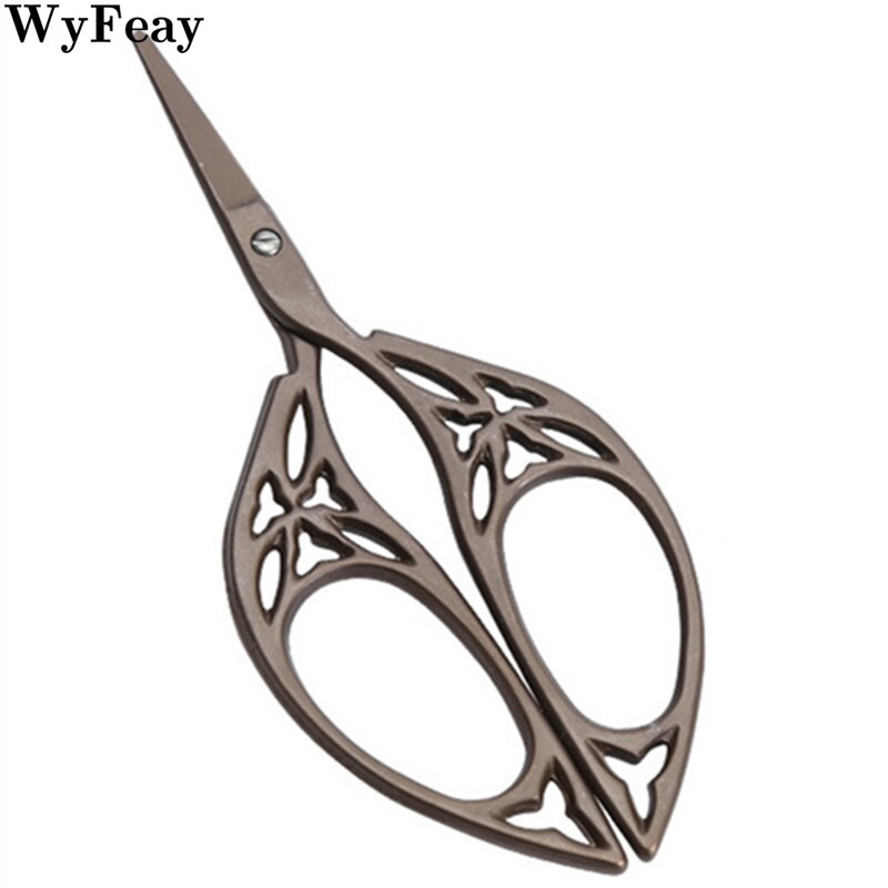 1 ks Retro Vintage nožnice Kvetinový vzor Vyšívanie Vyšívanie Nerezová oceľ Krajčírske nožnice Niť Orezávač Šijacie nástroje