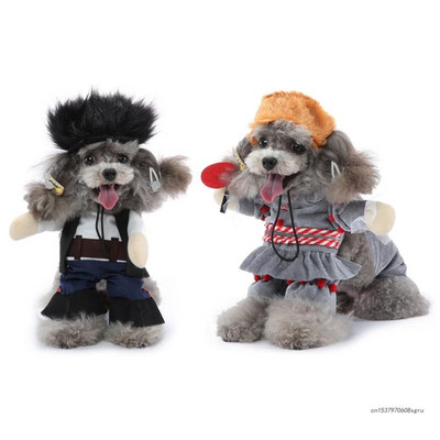 Забавни костюми за домашни любимци за кучета Подложка за снимки на домашни любимци Смешни дрехи за кучета Костюм за косплей за домашни любимци