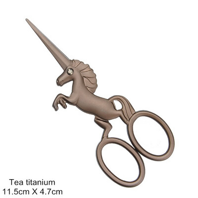 Euroopa retro rätsepa tikandid kääridega ükssarvik klassikaline käsitöökangas antiikõmblus Vintag käsitöö isetegemise lõikega ristõmblustööriist