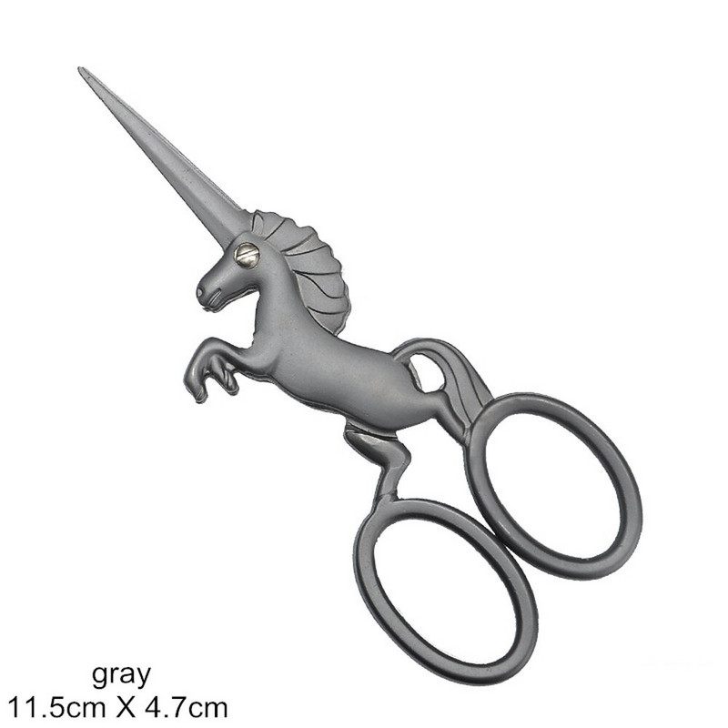 Euroopa retro rätsepa tikandid kääridega ükssarvik klassikaline käsitöökangas antiikõmblus Vintag käsitöö isetegemise lõikega ristõmblustööriist