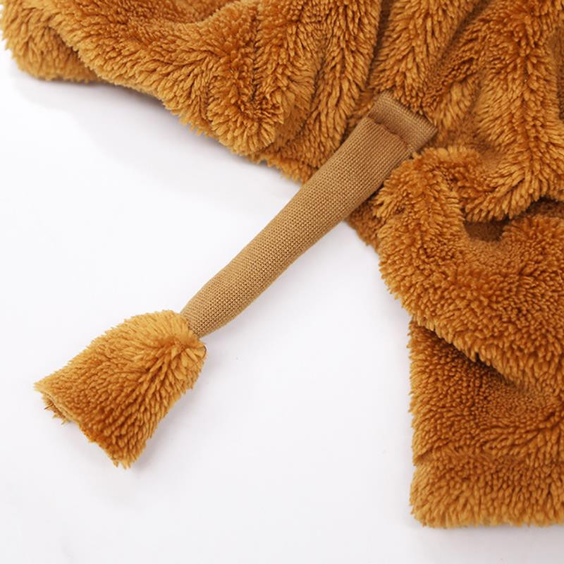 Madingi žieminiai šunų drabužiai Kūrybiški naminiai šunys Cosplay Liūto kostiumas su gobtuvu, šiltas šuniukas Komiški kostiumai vakarėliui šventės šunų rinkiniai