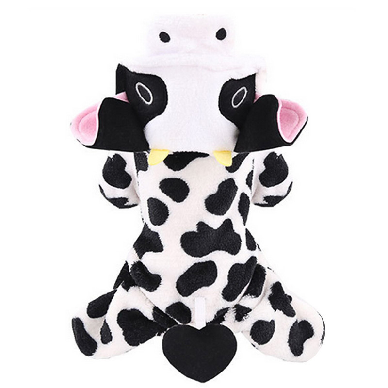 Behogar Animal de companie, lapte de vacă, hanorac, haine amuzante, ținute, costum pentru câini, pisici, îmbrăcăminte de sărbători de Halloween, mascarada, petrecere cosplay