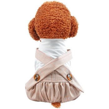 Ρούχα για σκύλους καρό φόρμες φόρμες για μικρό σκύλο κουτάβι κατοικίδιο γάτα κατοικίδιο ζώο χαριτωμένο κοστούμι παλτό για κατοικίδια