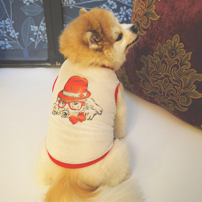 Gyvūnų marškinėliai, šunų vasariniai drabužiai, šuniukų augintinio drabužiai, miela minkšta liemenė