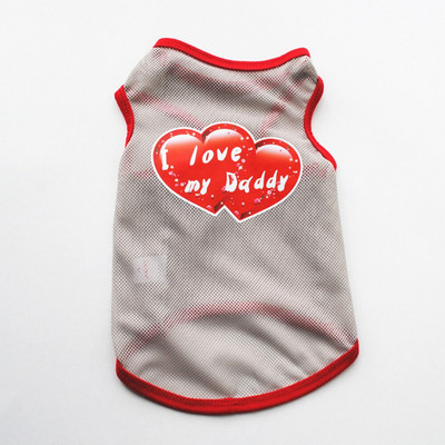 Gyvūnų marškinėliai, šunų vasariniai drabužiai, šuniukų augintinio drabužiai, miela minkšta liemenė